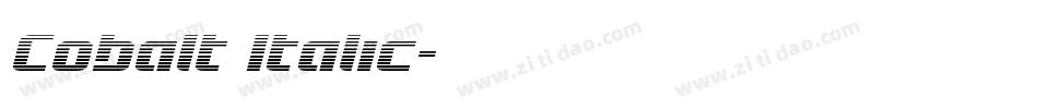 Cobalt Italic字体转换